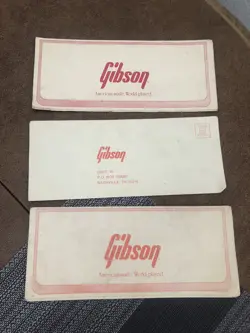 VINTAGE GIBSON WARRANTY CARDS (3)