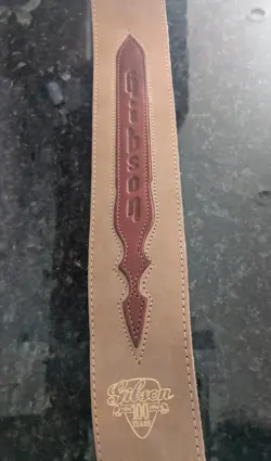 GUITAR STRAP, LEATHER, GIBSON 100TH ANNIVERSARY