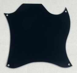 BLACK 3-PLY FOR FIT GIBSON SG STANDARD BLANK STYLE GUITAR PICKGUARD