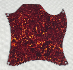 RED TORTOISE  4-PLY FOR FIT GIBSON SG STANDARD BLANK STYLE GUITAR PICKGUARD