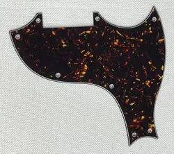 BROWN TORTOISE 4-PLY FOR FIT GIBSON SG-X SCRATCH PLATE STYLE GUITAR PICKGUARD