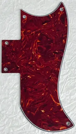 NEW GREAT-FOR GIBSON SG 61 REISSUE STYLE GUITAR PICKGUARD 4 PLY RED TORTOISE