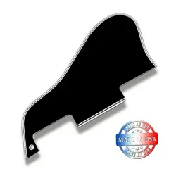 NEW BLACK 5 PLY WIDE BEVEL PICKGUARD FOR SHORT STYLE GIBSON ES-335 W/BEVELED GAP