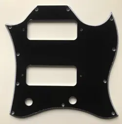 NEW 5 PLY BLACK FITS GIBSON SG FULL FACE P90 PICKUP GUITAR PICKGUARD