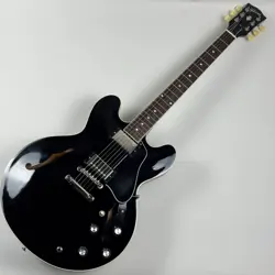 GIBSON ES-335 VINTAGE EBONY BLACK ELECTRIC GUTIAR