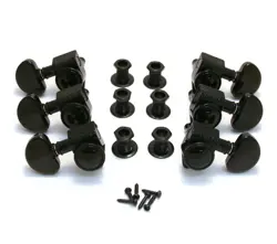 GROVER BLACK ROTO-GRIP LOCKING GUITAR TUNERS FOR GIBSON LES PAUL SG® 502BC