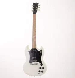 GIBSON SG RAW POWER SATIN WHITE ELECTRIC GUTIAR