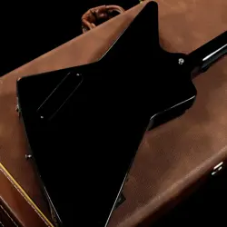 GIBSON EXPLORER 76 REISSUE EBONY 2002 ELECTRIC GUTIAR