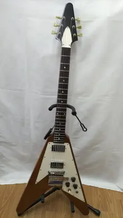 GIBSON 1967 FLYING V REISSUE MAESTRO BROWN ELECTRIC GUITAR USED FROM JAPAN