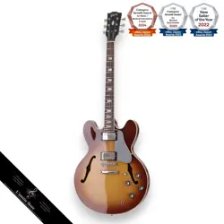 GIBSON ES335 ESDYTE ICE TEA BURST 60S BLOCK STYLE