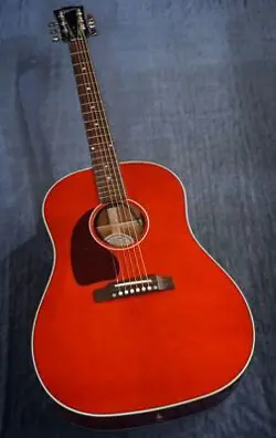 GIBSON USED J-45 STANDARD CHERRY LEFT HAND LEFTY 2022 MADE SAFE DELIVERY FROM JA
