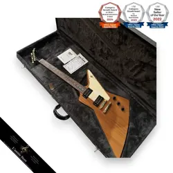 GIBSON EXPLORER '76 LIMITED ED VINTAGE REISSUE NATURAL ELECTRIC GUITAR USED