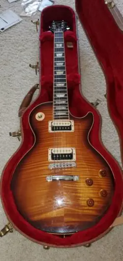 2016 GIBSON LES PAUL STANDARD FLAME PLUS TOP DESERT BURST ELECTRIC GUITAR