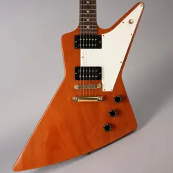 GIBSON EXPLORER '76 REISSUE - LIMITED EDITION - 2007 - NATURAL W/GOLD HARDWARE