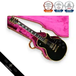GIBSON LES PAUL CUSTOM 1989 EBONY MAPLE TOP GUITAR