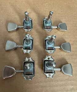 GIBSON VINTAGE 1970'S EMBOSSED FLOWER TULIP TUNERS LES PAUL 1975 1976 1977 1978