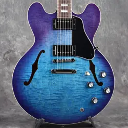 GIBSON EXCLUSIVE ES-335 FIGURED BLUEBERRY BURST ES335 3.65KG S N 222140045 WEBSH