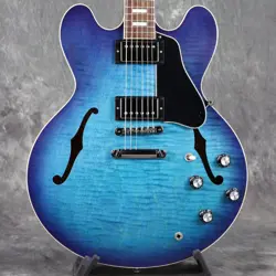 GIBSON EXCLUSIVE ES-335 FIGURED BLUEBERRY BURST ES335 3.68KG S N 222040255 WEBSH