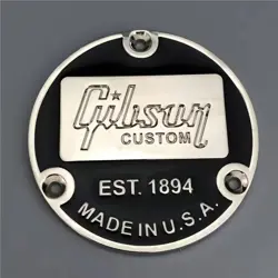 GUITAR TOGGLE SWITCH BACK PLATE FOR GIBSON CUSTOM EST.1894 BLACK-CHROME