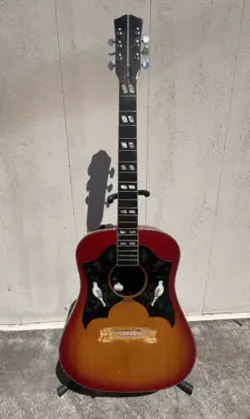 JAPANESE 1964 GIBSON DOUBLE DOVE CHERRY SUNBURST, COURT ERA 70-80S