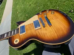 2008 GIBSON LES PAUL TRADITIONAL PLUS DESERTBURST TOBACCO FLAMETOP  9.1 LBS 50'S