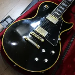 GIBSON 1978 LES PAUL CUSTOM EBONY MADE IN SAFE DELIVERY FROM JAPAN