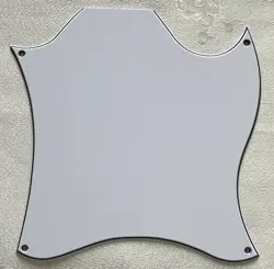 CUSTOM FOR GIBSON SG STANDARD FULL FACE BLANK GUITAR PICKGUARD 3-PLY WHITE