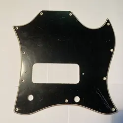 VINTAGE ACCURATE REPRO PICKGUARD 1966-1972 GIBSON SG JUNIOR BLACK/CREAM 5 PLY