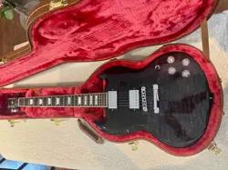 **GIBSON SG MODERN TRANSPARENT BLACK SPLIT MAPLE  L@@K**