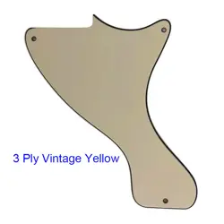 FOR US JR LP LES PAUL JUNIOR GUITAR PICKGUARD SCRATCH PLATE, VINTAGE YELLOW