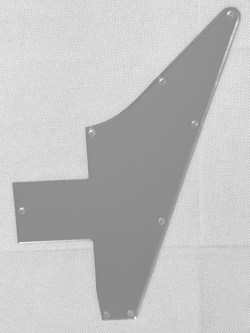 SILVER MIRROR 1-PLY FOR GIBSON 76 EXPLORER RE-ISSUE BLANK STYLE GUITAR PICKGUARD