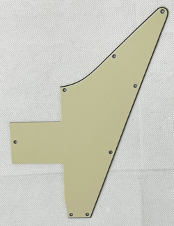 VINTAGE YELLOW 3-PLY FOR GIBSON 76 EXPLORER RE-ISSUE BLANK GUITAR PICKGUARD