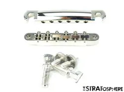 GIBSON LES PAUL STANDARD 50S ABR-1 TUNE-O-MATIC BRIDGE TAILPIECE, 1950S, NICKEL