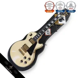 GIBSON CUSTOM SHOP 1974 LES PAUL CUSTOM WHITE ELECTRIC GUITAR