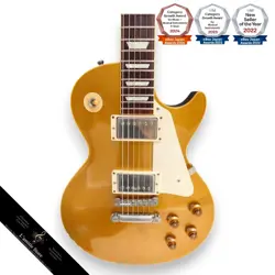 GIBSON CUSTOM SHOP 1957 LES PAUL GOLDTOP REISSUE DARK BACK ELECTRIC GUITAR