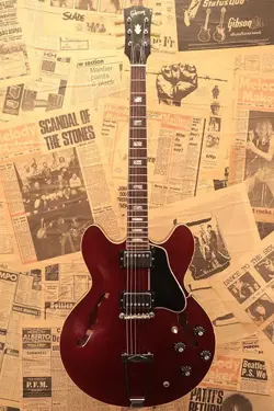 GIBSON 1967 ES-335TD SPARKLING BURGUNDY W/ TAGS & CANDY FROM JAPAN