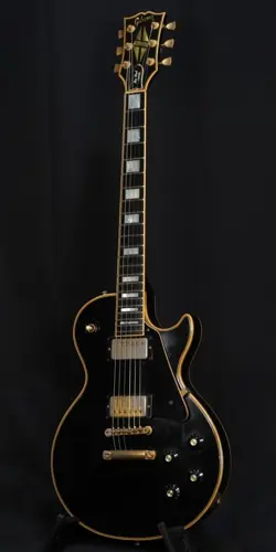 GIBSON 1974 LES PAUL CUSTOM EBONY FROM JAPAN