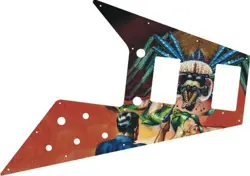 GIBSON FLYING V PICKGUARD FOR '67 RE-ISSUE GUITAR GRAPHICAL ATTACK GIANT SPIDER