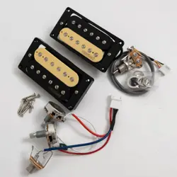 WILKINSON HUMBUCKER PICKUPS FOR GIBSON LP GUITAR – 4C WITH 1V1T FULL HARNESS KIT