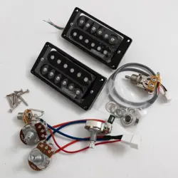 WILKINSON HUMBUCKER PICKUPS FOR GIBSON LP GUITAR – 4C WITH 2V1T FULL HARNESS KIT