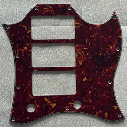 CUSTOM FOR GIBSON SG STANDARD 3 PICKUP STYLE GUITAR PICKGUARD 4-PLY RED TORTOISE