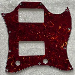 CUSTOM FOR GIBSON SG STANDARD FULL FACE STYLE GUITAR PICKGUARD RED TORTOISE