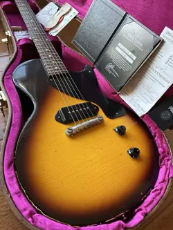 2014 GIBSON CUSTOM SHOP LES PAUL JUNIOR 57 FACTORY AGED - TOBACCO BURST