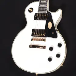 EPIPHONE INSPIRED BY GIBSON LES PAUL CUSTOM ALPINE WHITE S/N:24121522821 #GGAX4