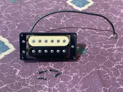 1981 GIBSON SONEX-180 DELUXE BRIDGE PICKUP W/BEZEL 8.26K OHMS