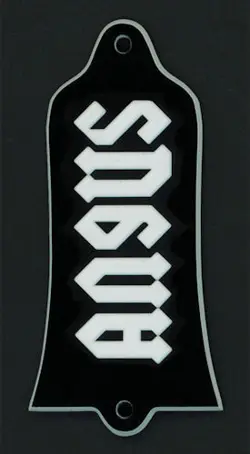 GUITAR TRUSS ROD COVER - CUSTOM ENGRAVED - FITS GIBSON USA - ANGUS YOUNG ACDC