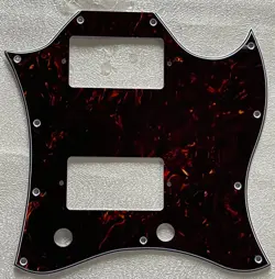 CUSTOM FOR GIBSON SG STANDARD FULL FACE STYLE GUITAR PICKGUARD BROWN TORTOISE