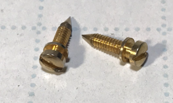 LOT OF 2 GIBSON TUNE-O-MATIC BRIDGE SCREWS GOLD LES PAUL SG JUNIOR 80S GUITAR
