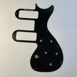 NEW BLACK GLOSS PICKGUARD FOR 1959-1961 GIBSON MELODY MAKER D DUAL P90 W/DECAL