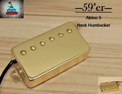 G.M. 59'ER ALNICO 5 GOLD HUMBUCKER NECK (50MM) (4-WIRE) FOR GIBSON EPIPHONE